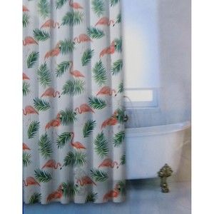 NEW Flamingo Shower Curtain 100% PEVA PVC Free Florida Home